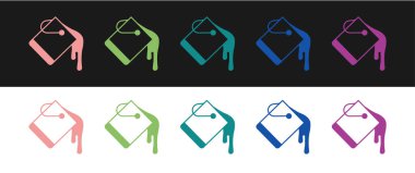 Boya kovası simgesini siyah beyaz arkaplanda izole et. Vektör