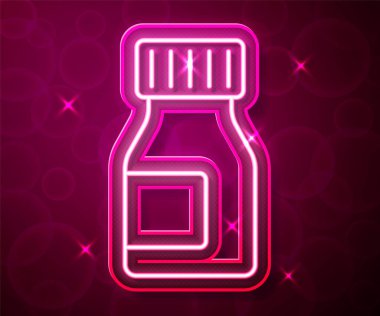 Kırmızı arkaplanda izole edilmiş hap kapsülü ikonu vitamin kompleksi. Sağlıklı bir yaşam tarzı. Vektör