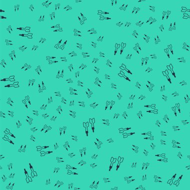 Kara Dart ok simgesi yeşil arkaplandaki kusursuz deseni izole etti. Vektör