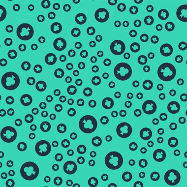 Siyah iskambil kartı yeşil arka planda izole edilmiş sembol simgesi. Kumarhane kumarı. Vektör