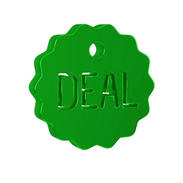Green Deal icon isolated on transparent background. .