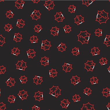 Chestnut simgesi siyah arkaplanda izole edilmiş. Dikenli ve sert kestane. Vektör