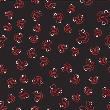 Çizgi dişçi diş plakası simgesi siyah arka planda izole edilmiş. Vektör