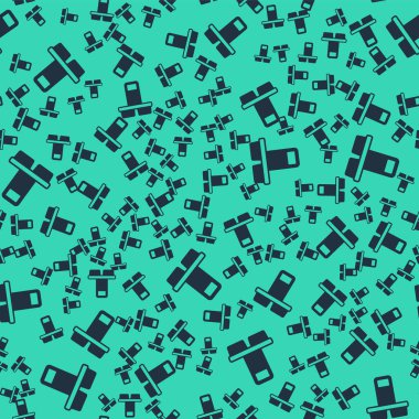 Siyah kahve fincanı yeşil arka planda izole edilmiş bir ikona dönüşecek. Vektör