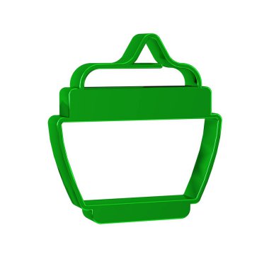 Yeşil Krem ya da losyon kozmetik tüp simgesi şeffaf arkaplanda izole edilmiş. Kadınlar için vücut bakım ürünleri. 