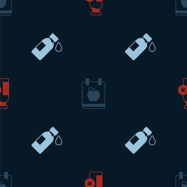 Laktoz toleransını, diyet planını ve bir şişe suyu sorunsuz bir kalıba sokun. Vektör