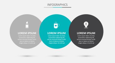 Kahve fincanı ve kalp, ruj ve 8 Mart. Ticari bilgi şablonu. Vektör