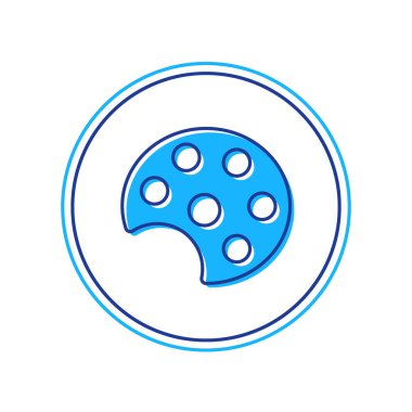 Doldurulmuş Palet simgesi beyaz arkaplanda izole edildi. Vektör