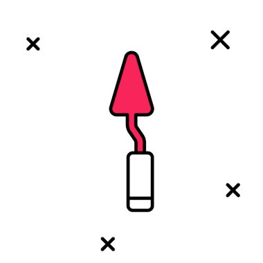 Beyaz arka planda izole edilmiş Palet bıçak simgesi. Vektör