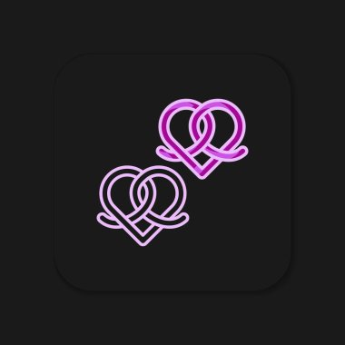 Doldurulmuş simge simgesi siyah arkaplanda izole edildi. Alman konforlu yemek hamur işi. Oktoberfest festivali. Düz çizgili, gölgeli. Vektör