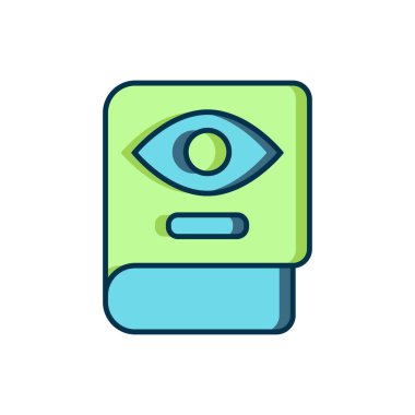 Eskiler 'in büyü kitabının ana hatlarını simya tarifleri ve beyaz arka planda izole edilmiş mistik büyüler ve büyülerle doldurdum. Düz çizgili, gölgeli. Vektör