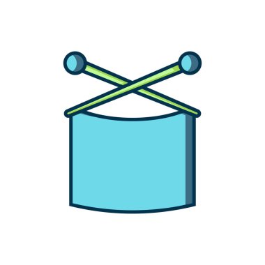 Beyaz arkaplanda izole edilmiş ana hatlı örgü iğneleri simgesi. El yapımı, örgü ya da terzi için etiket. Düz çizgili, gölgeli. Vektör