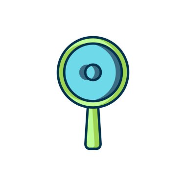 Doldurulmuş kızartma tavası simgesi beyaz arkaplanda izole edildi. Kızartma veya kızartma gıda sembolü. Düz çizgili, gölgeli. Vektör