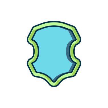 Beyaz arkaplanda izole edilmiş ana hatlı deri simgesi. Düz çizgili, gölgeli. Vektör