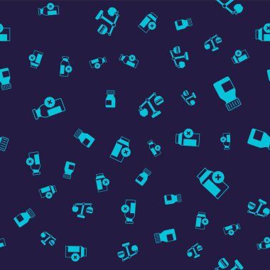 Laktoz toleranssızlığını, Vitamin Kalori hesap makinesini ve kusursuz deseni ayarla. Vektör.