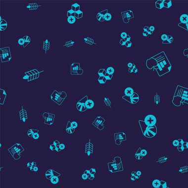 Buğday diyeti planı. Şekersiz ve dikişsiz Palm yağı. Vektör.