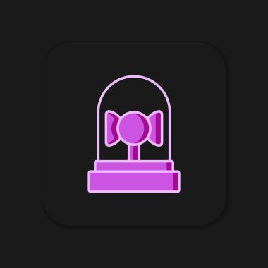 Doldurulmuş ana hat zil simgesi siyah arkaplanda izole edildi. Yangın alarmı. Servis zili, el zili işareti, uyarı sembolü. Düz çizgili, gölgeli. Vektör.