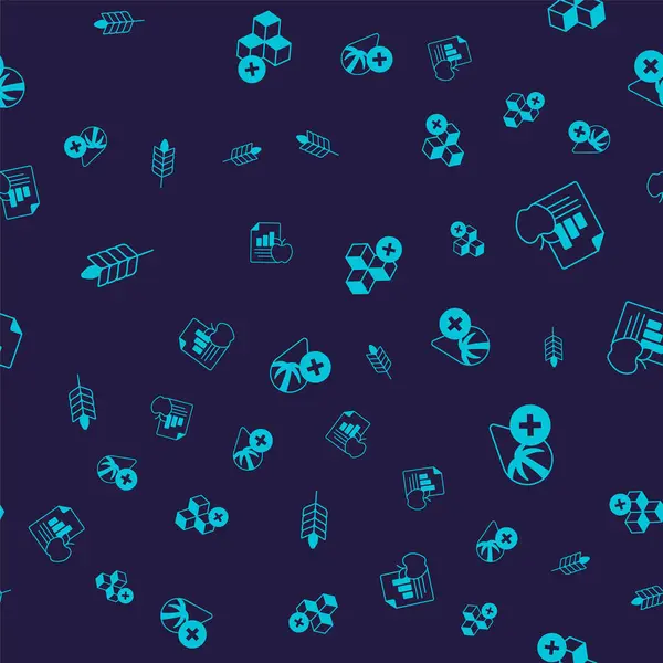 Buğday diyeti planı. Şekersiz ve dikişsiz Palm yağı. Vektör.