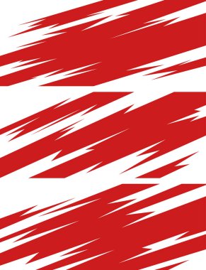 Yan vücut etiketi seti. Soyut yarış tasarımı konsepti. Motosiklet, tekne, kamyon, araba, tekne ve daha fazlası için araba çıkartması tasarımı. Vektör 10.