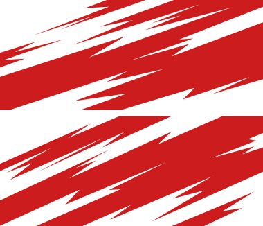 Yan vücut etiketi seti. Soyut yarış tasarımı konsepti. Motosiklet, tekne, kamyon, araba, tekne ve daha fazlası için araba çıkartması tasarımı. Vektör 10.