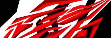 Yan vücut grafiği çıkartması. Soyut yarış tasarımı konsepti. Motosiklet, tekne, kamyon, araba, tekne ve daha fazlası için araba çıkartması tasarımı.