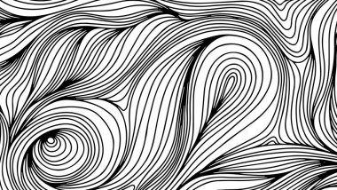 Dalgalı eğri çizgi arkaplanı. Kapak png şablon sanatı.