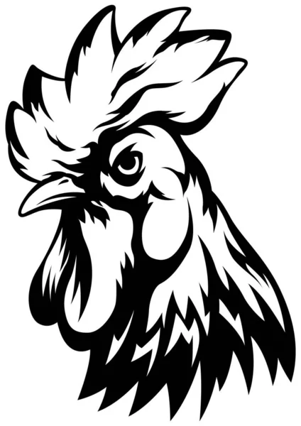 Chef Coq Illustration Abstraite Personnage Modèle Conception Logo Graphique Pour — Image vectorielle