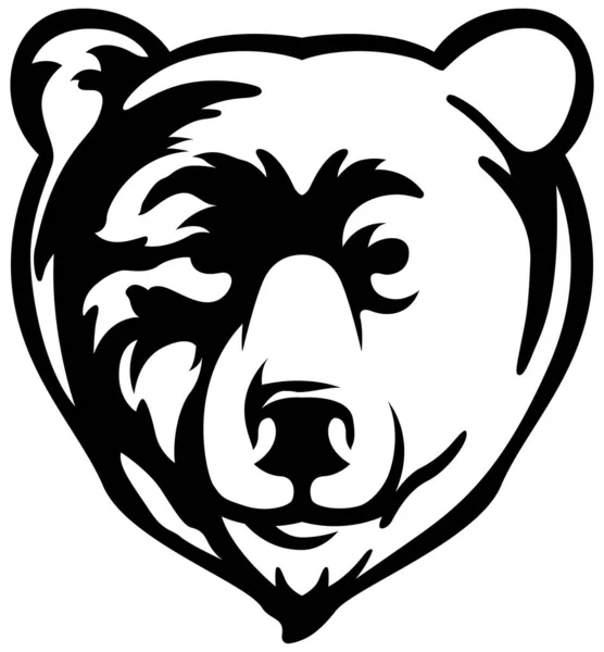 Αρχηγός Αρκούδας Αφηρημένη Απεικόνιση Χαρακτήρα Πρότυπο Σχεδίασης Γραφικού Λογότυπου Για — Διανυσματικό Αρχείο