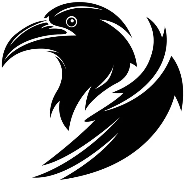 Graphic Logo Design Template Emblem Image Bird Portrait Company Use — Stock Vector
