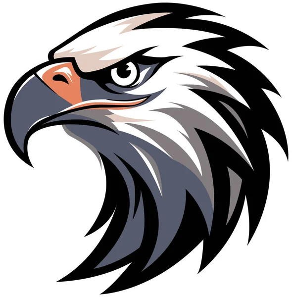 Logo Graficzne Szablonu Projektu Orła Godła Obraz Portretu Ptaka Użytku — Wektor stockowy