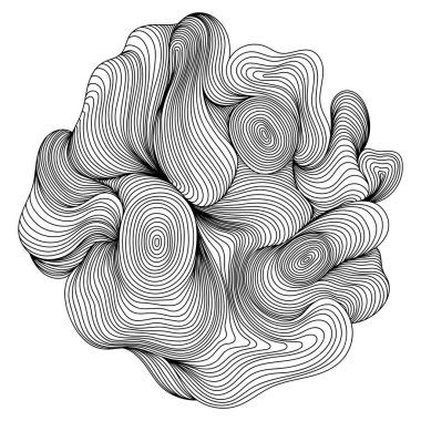 Soyut el çizimi çizimi çizimi çizimi. Dekorasyon veya arkaplan için mürekkep boya biçimi bileşimi.