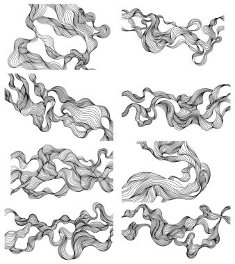 Soyut şekilli duvar kağıdı. El çizimi çizimi resimli arka plan. Dekorasyon için mürekkep boyama biçimi bileşimi.