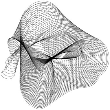 Soyut vektör arkaplanı. Tek renkli illüstrasyon. Resim siyah ve beyaz tonlarda bir etki içerir.