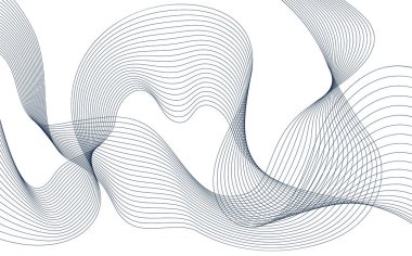 Soyut arkaplan. Beyaz arka planda bir sürü çizgi var. Broşür, broşür, web tasarımı için tasarım ögesi.