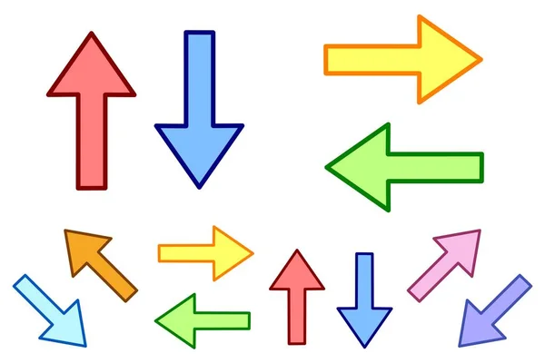 A set of arrow symbols