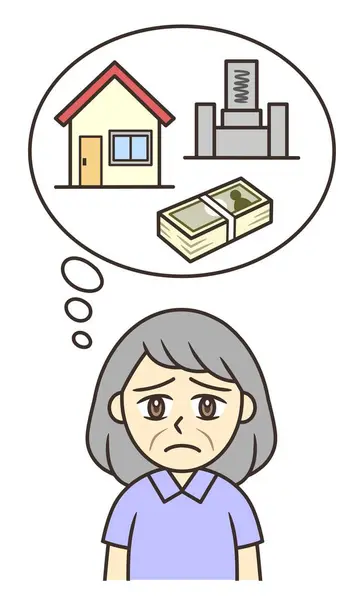 Yaşlı bir kadın pek çok şey için endişelenir.