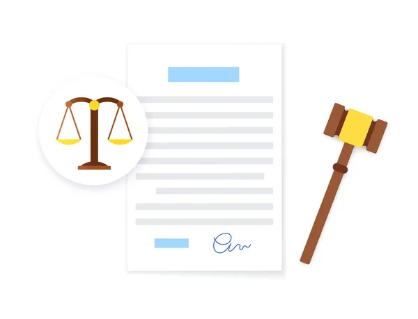 Justice Legal Work Concept Lawyer Consultation Legal Punishment Verdict Decision — Vettoriale Stock