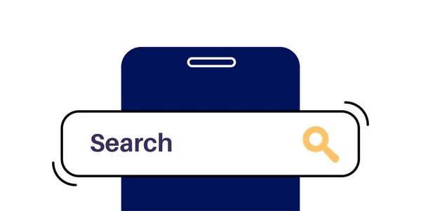 사이트나 앱에서 요소를 검색하 버튼을 사용자는 정보를 키워드를 수있다 디자이너 — 스톡 벡터