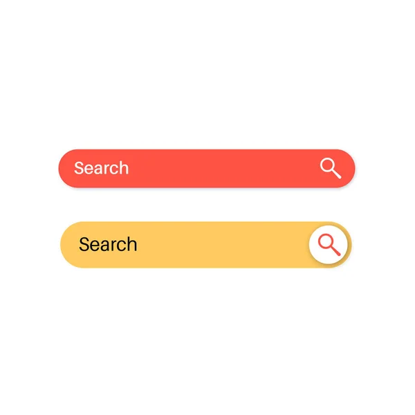 사이트나 앱에서 요소를 검색하 버튼을 사용자는 정보를 키워드를 수있다 디자이너와 — 스톡 벡터
