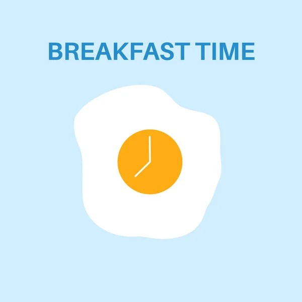 Huevos Fritos Tiempo Cocción Diferentes Comidas Del Huevo Lado Soleado — Archivo Imágenes Vectoriales
