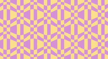 Psikedelik dama tahtası, mozaik süs. Pastel renkler içeren göz alıcı bir tasarım. Geometrik şekiller. Optik illüzyonlar, retro sanat, büyüleyici görsel vintage illüstrasyon