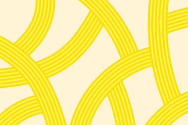 Erişte desenli arka plan. İtalyan makarnası, Asyalı, Japon ya da Çin yemeği. Karışık erişte, tekstil ve ambalaj karışımları. Mutfak yaratıcılığı, yemek sanatı, mutfak dekorasyonu ilham vektörü illüstrasyonu