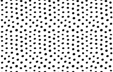 Beyaz arka planda düzensiz siyah lekeler ve lekeler. Şekiller pişmiş krema izlerine ya da dağınık kırıntılara benziyor. Sanatsal desenli görünüm vektörü olan minimalist, organik bileşim