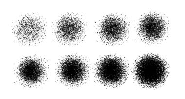 Rastgele tahılla sprey ve benek vektör dokusu ve dağınık sıçrama etkisi. Modern ya da klasik tasarım için soyut arkaplan deseni. Dekoratif grunge yüzey vektör çizimi