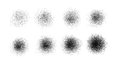 Rastgele tahılla sprey ve benek vektör dokusu ve dağınık sıçrama etkisi. Modern ya da klasik tasarım için soyut arkaplan deseni. Dekoratif grunge yüzey vektör çizimi