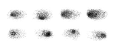 Rastgele tahılla sprey ve benek vektör dokusu ve dağınık sıçrama etkisi. Modern ya da klasik tasarım için soyut arkaplan deseni. Dekoratif grunge yüzey vektör çizimi