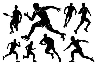 Sporcu Paketi Vektör Klip Sanatı Biçiminde Ayarlandı