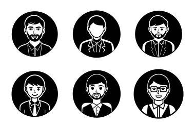 Vektör biçiminde kullanıcı simgesi paketi