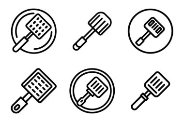 Spatula simge demeti vektör biçiminde dizayn edildi