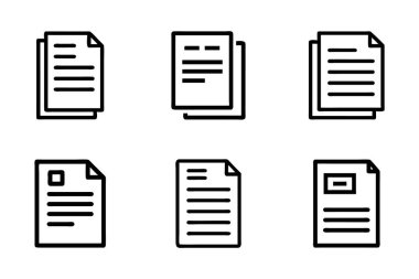 Vektör sanat tarzı belge paketi tasarımı